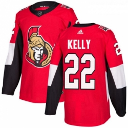 Youth Adidas Ottawa Senators 22 Chris Kelly Authentic Red Home NHL Jersey 