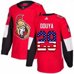 Youth Adidas Ottawa Senators 29 Johnny Oduya Authentic Red USA Flag Fashion NHL Jersey 