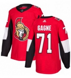 Youth Adidas Ottawa Senators 71 Gabriel Gagne Premier Red Home NHL Jersey 