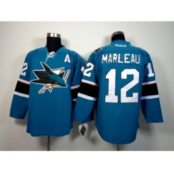 NHL San Jose Sharks #12 Marleau 2015 Winter Classic Blue Jerseys