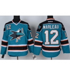 San Jose Sharks 12 Patrick Marleau Green NHL Jersey