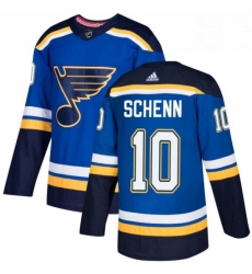 Mens Adidas St Louis Blues 10 Brayden Schenn Premier Royal Blue Home NHL Jersey 