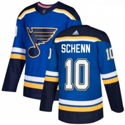 Youth Adidas St Louis Blues 10 Brayden Schenn Premier Royal Blue Home NHL Jersey 