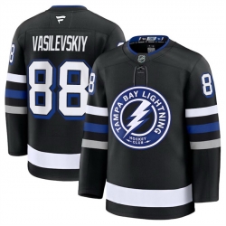 Men Tampa Bay Lightning Active Player Custom Black 2024 25 Alternate Stitched Hockey Jersey