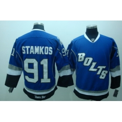 Tampa Bay Lightning 91 Stamkos Blue Jerseys BOLTS