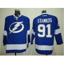 Tampa Bay Lightning 91 Stamkos Blue Jerseys