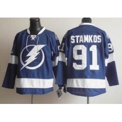 Tampa Bay Lightning 91 stamkos blue Jerseys