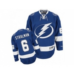 nhl jerseys tampa bay lightning #6 stralman blue