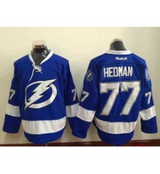 nhl jerseys tampa bay lightning #77 hedman blue