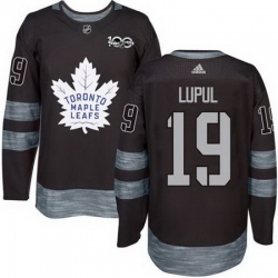 Maple Leafs #19 Joffrey Lupul Black 1917 2017 100th Anniversary Stitched NHL Jersey