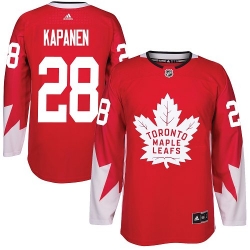 Maple Leafs #28 Kasperi Kapanen Red Alternate Stitched NHL Jersey