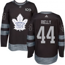 Maple Leafs #44 Morgan Rielly Black 1917 2017 100th Anniversary Stitched NHL Jersey