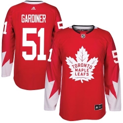 Maple Leafs #51 Jake Gardiner Red Alternate Stitched NHL Jersey