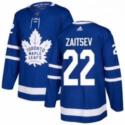 Mens Adidas Toronto Maple Leafs 22 Nikita Zaitsev Premier Royal Blue Home NHL Jersey 