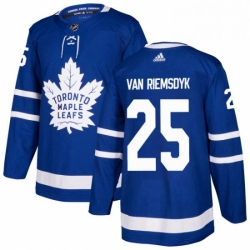 Mens Adidas Toronto Maple Leafs 25 James Van Riemsdyk Premier Royal Blue Home NHL Jersey 