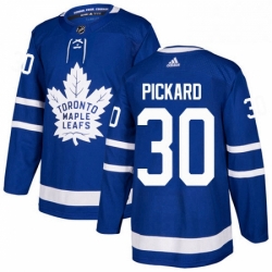 Mens Adidas Toronto Maple Leafs 30 Calvin Pickard Authentic Royal Blue Home NHL Jersey 