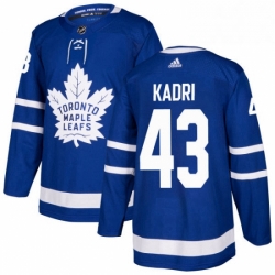 Mens Adidas Toronto Maple Leafs 43 Nazem Kadri Premier Royal Blue Home NHL Jersey 