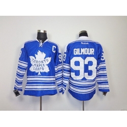 NHL Jerseys Toronto Maple Leafs #93 gilmour blue[2014 winter classic patch C]