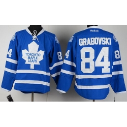 Toronto Maple Leafs 84 Mikhail Grabovski Blue NHL Jerseys