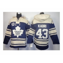 nhl jerseys Toronto Maple Leafs #43 kadri blue-cream[pullover hooded sweatshirt]