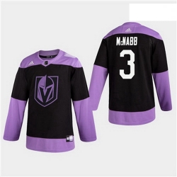 Men Golden Knights 3 Brayden McNabb Hockey Fights Cancer Jersey Practice