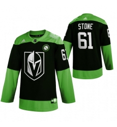 Men Vegas Golden Knights 61 Mark Stone Green 2020 Adidas Jersey