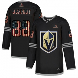 Men Vegas Golden Knights 88 Nate Schmidt Black USA Flag Fashion Adidas Jersey