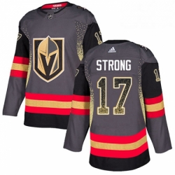 Mens Adidas Vegas Golden Knights 17 Vegas Strong Authentic Black Drift Fashion NHL Jersey 