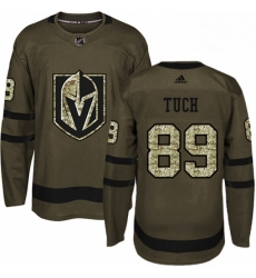 Mens Adidas Vegas Golden Knights 89 Alex Tuch Authentic Green Salute to Service NHL Jersey 