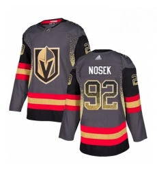 Mens Adidas Vegas Golden Knights 92 Tomas Nosek Authentic Black Drift Fashion NHL Jersey 