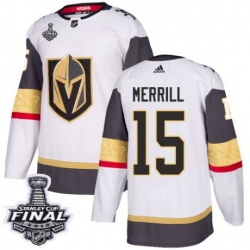 womens jon merrill vegas golden knights jersey white adidas 15 nhl away 2018 stanley cup final authentic