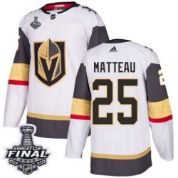 womens stefan matteau vegas golden knights jersey white adidas 25 nhl away 2018 stanley cup final authentic