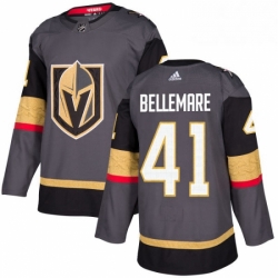 Youth Adidas Vegas Golden Knights 41 Pierre Edouard Bellemare Authentic Gray Home NHL Jersey 