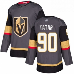 Youth Adidas Vegas Golden Knights 90 Tomas Tatar Authentic Gray Home NHL Jersey 