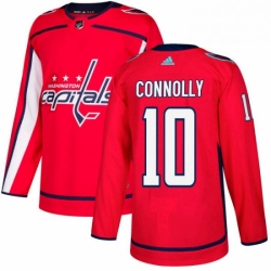 Mens Adidas Washington Capitals 10 Brett Connolly Authentic Red Home NHL Jersey 