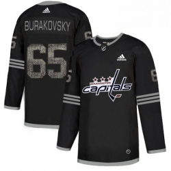 Mens Adidas Washington Capitals 65 Andre Burakovsky Black 1 Authentic Classic Stitched NHL Jersey 