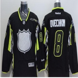 Washington Capitals #8 Alex Ovechkin Black 2015 All Star Stitched NHL Jersey