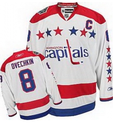 Youth Washington Capitals 2011 Winter Classic #8 Alex Ovechkin Premier Jerseys white