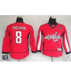 Youth Washington Capitals 8 A.Ovechkin RED jerseys