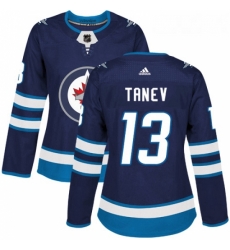 Womens Adidas Winnipeg Jets 13 Brandon Tanev Premier Navy Blue Home NHL Jersey 