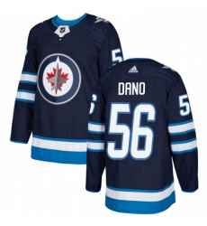 Youth Adidas Winnipeg Jets 56 Marko Dano Premier Navy Blue Home NHL Jersey 