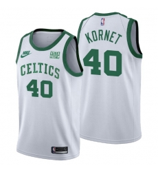 Men Boston Celtics 40 Luke Kornet Men Nike Releases Classic Edition NBA 75th Anniversary Jersey White