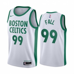 Men Nike Boston Celtics 99 Tacko Fall White NBA Swingman 2020 21 City Edition Jersey