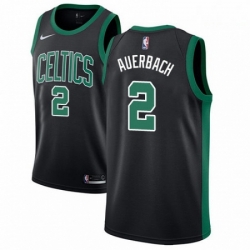 Mens Adidas Boston Celtics 2 Red Auerbach Swingman Black NBA Jersey Statement Edition