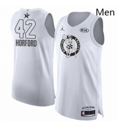 Mens Nike Jordan Boston Celtics 42 Al Horford Authentic White 2018 All Star Game NBA Jersey