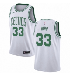 Womens Nike Boston Celtics 33 Larry Bird Swingman White NBA Jersey Association Edition