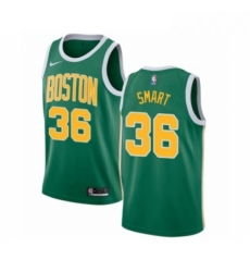 Womens Nike Boston Celtics 36 Marcus Smart Green Swingman Jersey Earned Edition