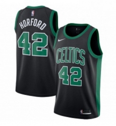 Youth Adidas Boston Celtics 42 Al Horford Swingman Black NBA Jersey Statement Edition