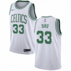 Youth Nike Boston Celtics 33 Larry Bird Swingman White NBA Jersey Association Edition