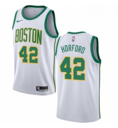 Youth Nike Boston Celtics 42 Al Horford Swingman White NBA Jersey City Edition